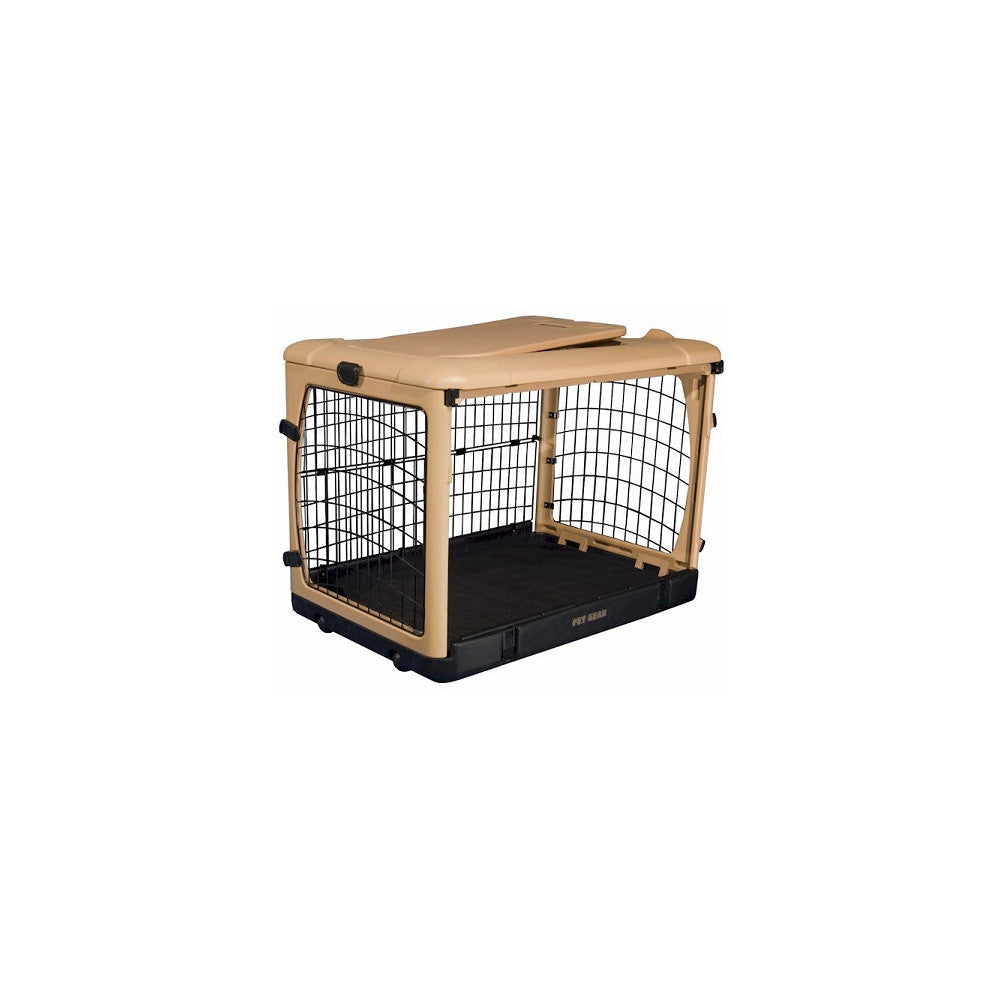 Deluxe Steel Dog Crate With Pad - Large