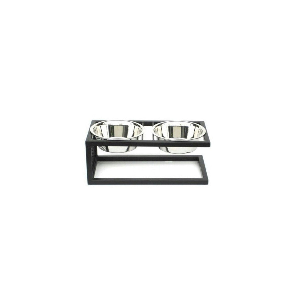 Cantilever Double Elevated Dog Bowl - Large