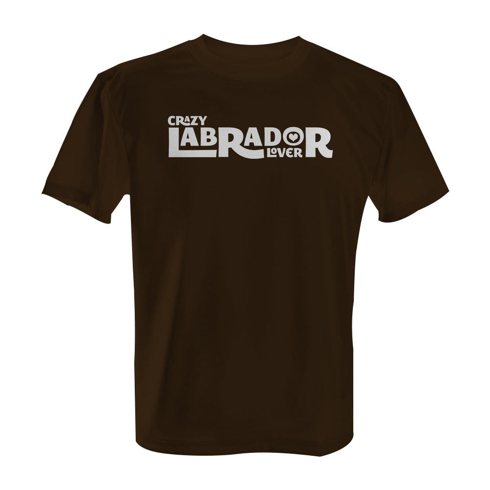 Crazy Labrador Lover - Tee with White Print