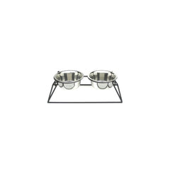 Pyramid Elevated Double Dog Feeder - Large