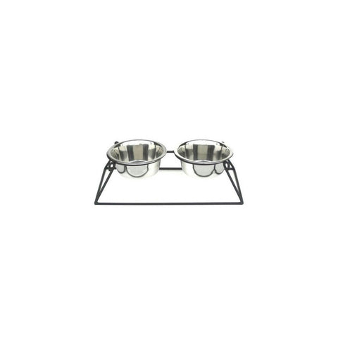 Pyramid Elevated Double Dog Feeder - Extra Large
