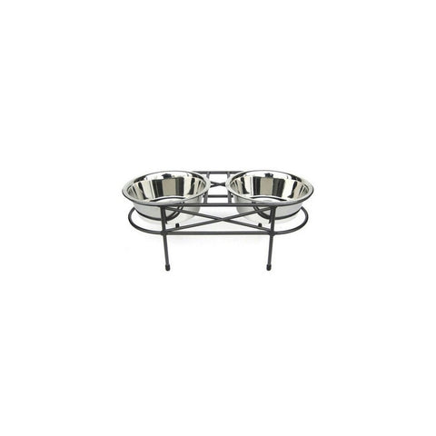 Mesh Double Elevated Double Dog Bowl - Large