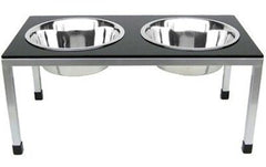 Rendezvous Double Raised Dog Bowl - Large