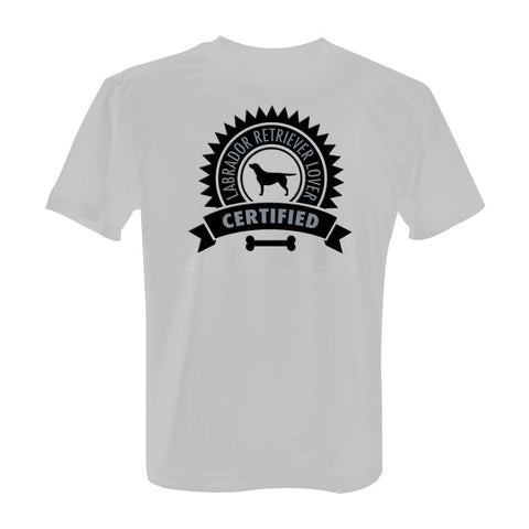 Certified Labrador Retriever Lover - Tee with Black Print