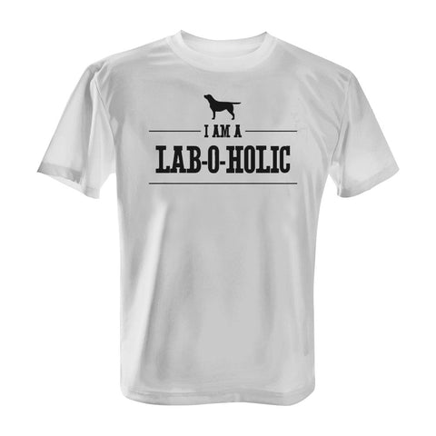 I'm a Lab-O-Holic - Tee with Black Print