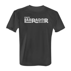Crazy Labrador Lover - Tee with White Print