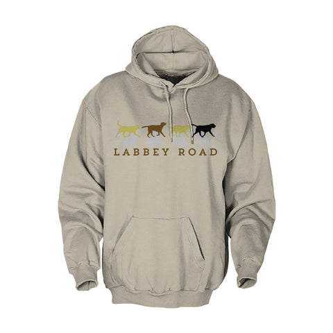 Labbey Road Hoodie - Colorful print on Sand