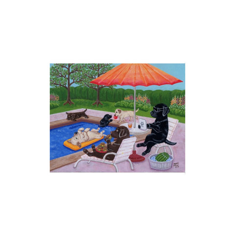 Pool Party Labradors 2
