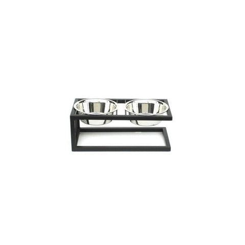 Cantilever Double Elevated Dog Bowl - Large