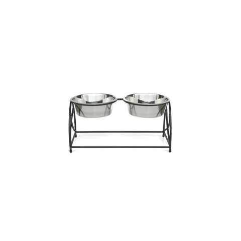 Butterfly Double Elevated Dog Feeder - Small