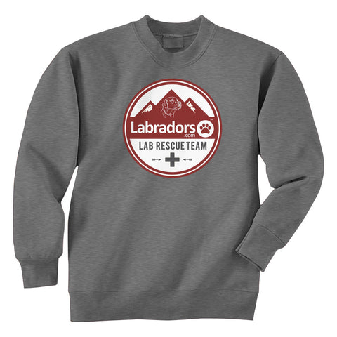 Lab Rescue Team Crew Sweatshirt - Colored print on Heather