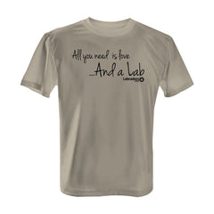 All You Need is Love and a Lab - Tee with Black Print