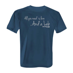 All You Need is Love and a Lab - Tee with White Print