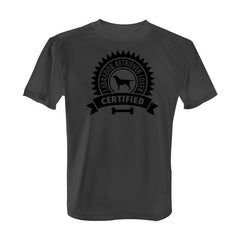 Certified Labrador Retriever Lover - Tee with Black Print