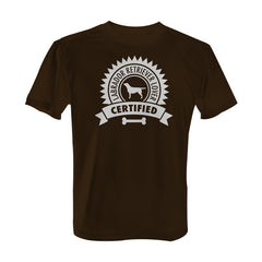Certified Labrador Retriever Lover - Tee with White Print