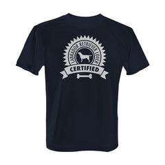 Certified Labrador Retriever Lover - Tee with White Print