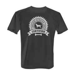 Certified Labrador Retriever Lover - Tee with White Print