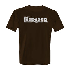 Crazy Labrador Lover - Tee with White Print