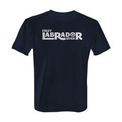Crazy Labrador Lover - Tee with White Print