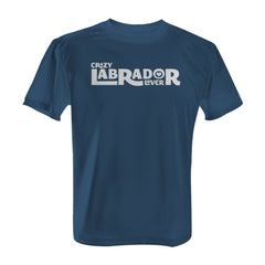 Crazy Labrador Lover - Tee with White Print
