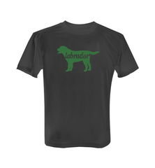 Labrador Silhouette - Long Sleeve with Green Print