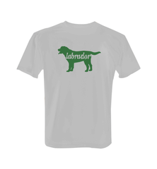 Labrador Silhouette - Long Sleeve with Green Print