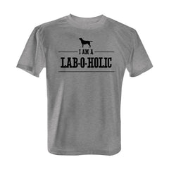 I'm a Lab-O-Holic - Tee with Black Print