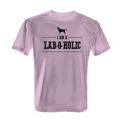 I'm a Lab-O-Holic - Tee with Black Print