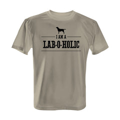 I'm a Lab-O-Holic - Tee with Black Print