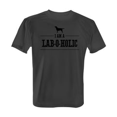 I'm a Lab-O-Holic - Tee with Black Print
