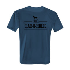I'm a Lab-O-Holic - Tee with Black Print