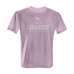 I'm a Lab-O-Holic - Tee with White Print