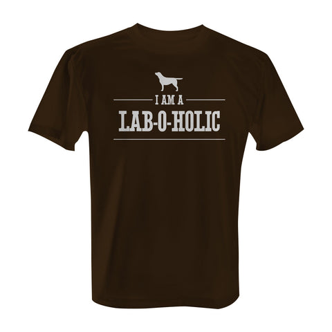 I'm a Lab-O-Holic - Tee with White Print