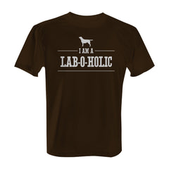 I'm a Lab-O-Holic - Tee with White Print